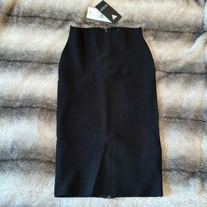 Stretch XS High-Cut Guess Ribbed Mini Pencil Skirt